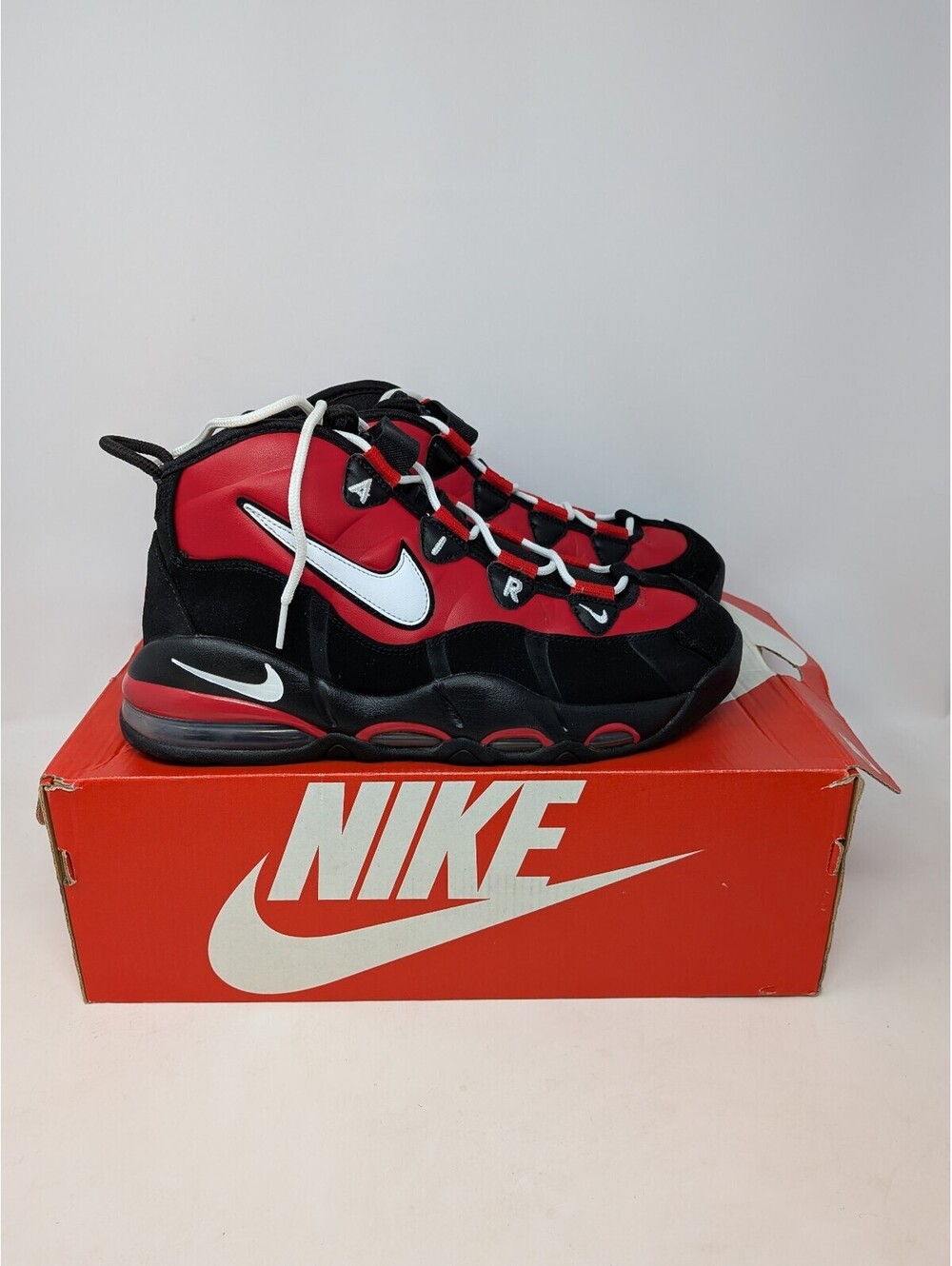 Nike Air Max Uptempo ’95 University Red Black Men’s 9.5 Women’s 11 CK0892-600
